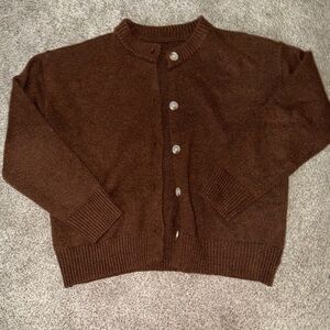 SHEIN Women's Brown Cardigan Sweater
